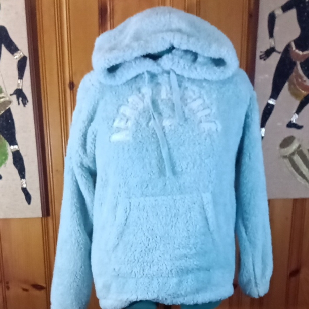 Aeropostale Sky Blue Fuzzy Hoodie